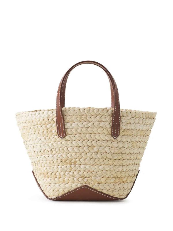 The Best Shops LANVIN: shopper - Borsa Tote Ecru Cognac