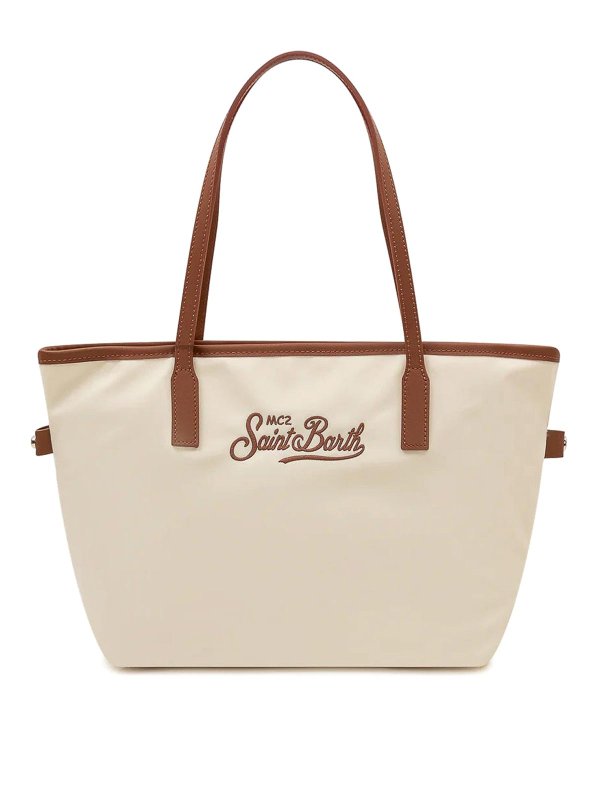 MC2 SAINT BARTH: Handtaschen - Shopper - Creme