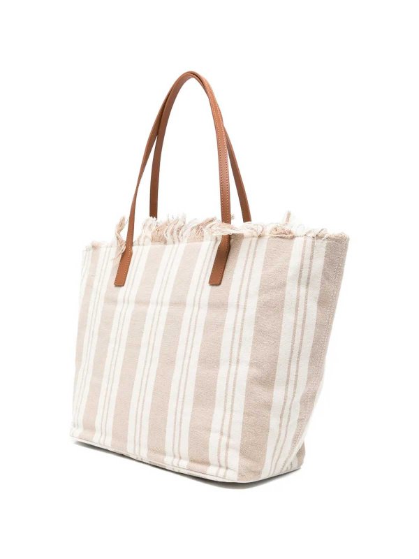 MC2 SAINT BARTH: Handtaschen online - Shopper - Beige