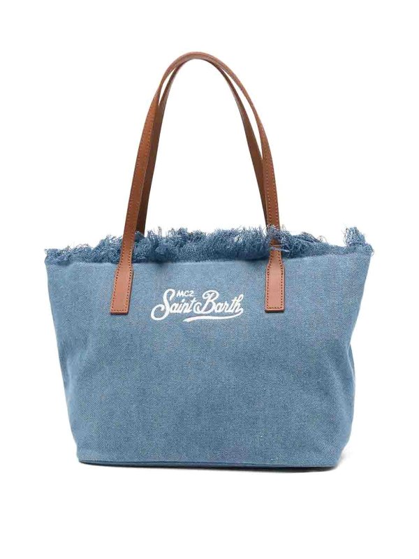 MC2 SAINT BARTH: Handtaschen - Shopper - Jeansblau