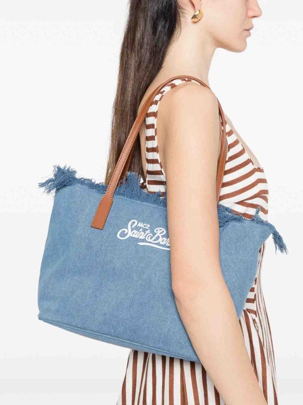 The Best Shops MC2 SAINT BARTH: Handtaschen - Shopper - Jeansblau