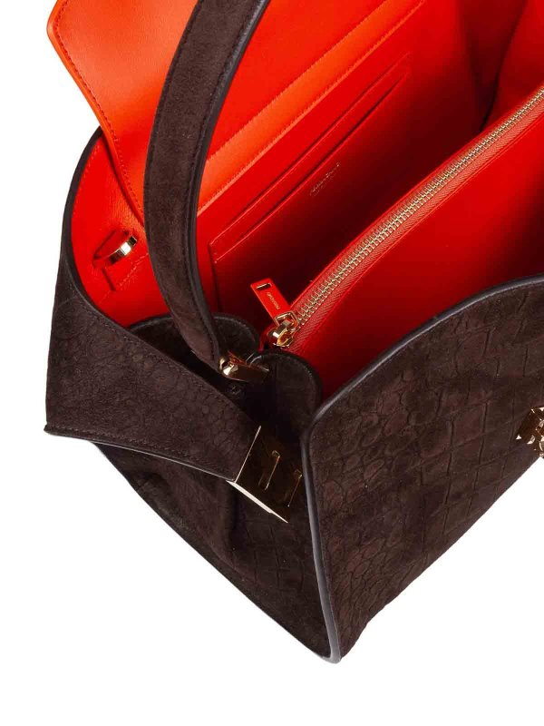ショルダーバッグ - ダークブラウン shop online: SALVATORE FERRAGAMO