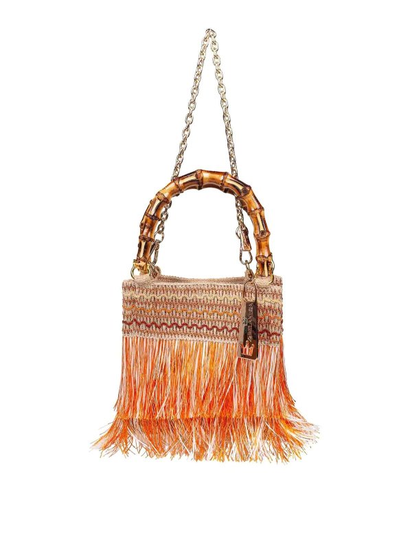 LA MILANESA: Handtaschen - Shopper - Orange
