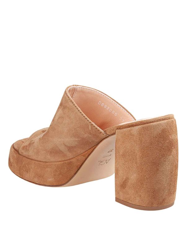 The Best Shops AGL: sandals - Suede heeled slipper