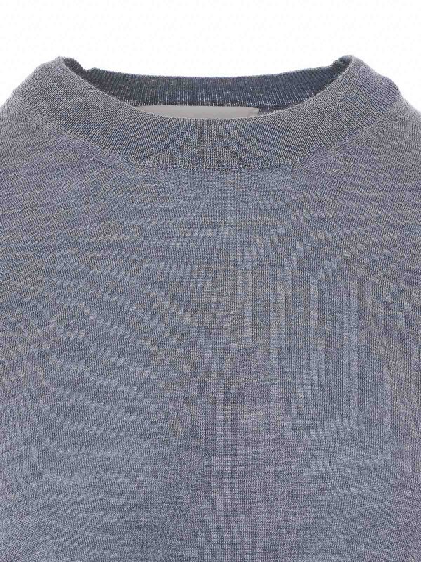 Rundhalspullover - Grau shop online: AMI PARIS