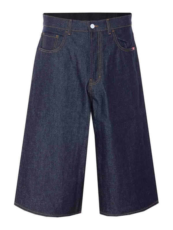 AMISH: Trousers Shorts - Huge Denim Bermuda