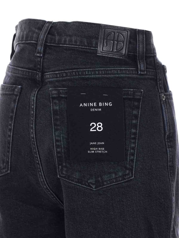 The Best Shops ANINE BING: Jeans Rectos - Vaqueros Rectos - Negro