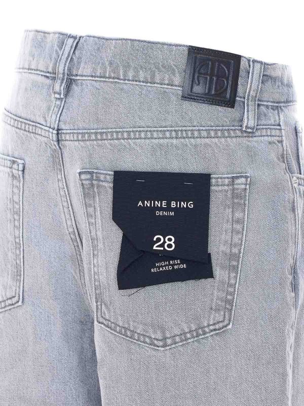 The Best Shops ANINE BING: ストレートジーンズ - ストレートジーンズ - グレー
