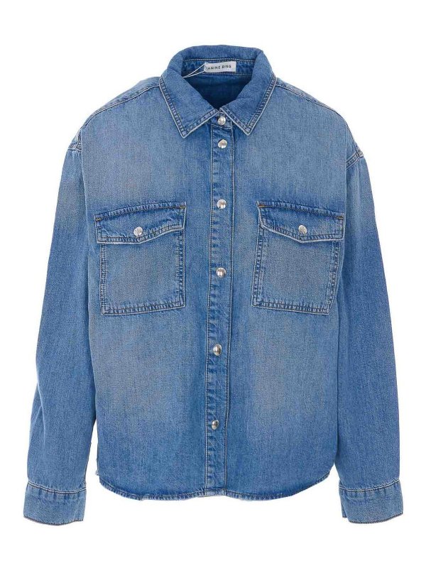 ANINE BING: Hemden - Hemd - Blau