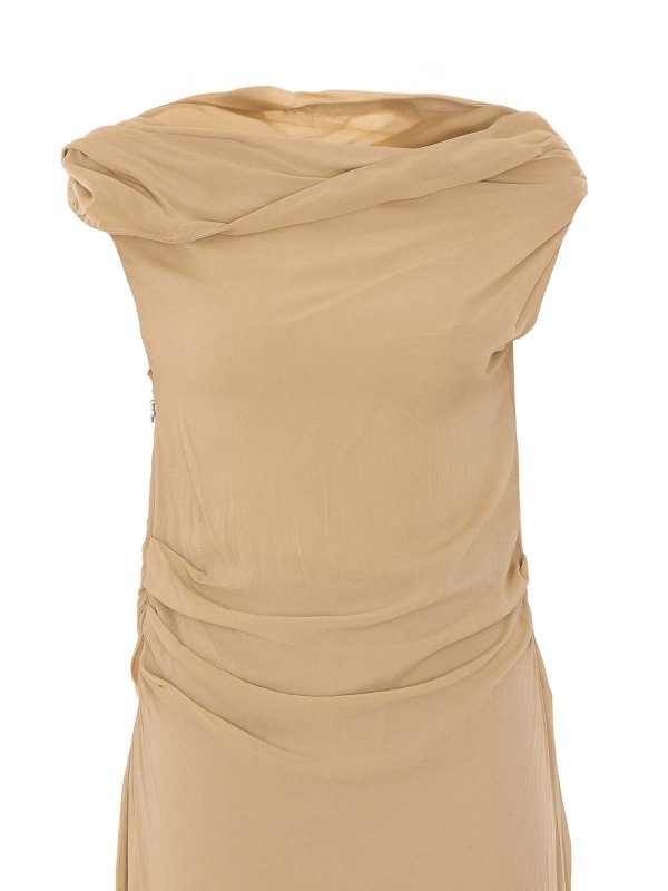Knielanges Kleid - Beige shop online: ANIYE BY