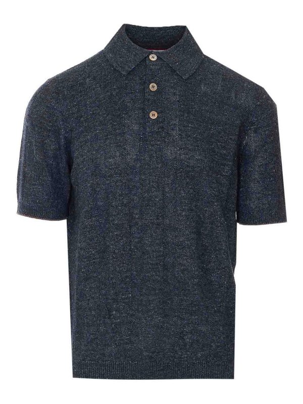 BRUNELLO CUCINELLI: Polos - Polo - Gris