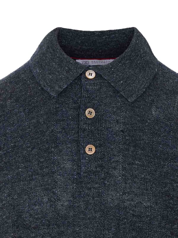 Polo - Gris shop online: BRUNELLO CUCINELLI
