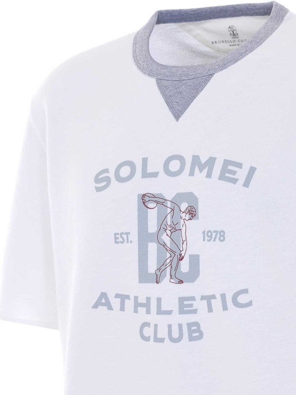 The Best Shops BRUNELLO CUCINELLI: T-shirts - T-Shirt - Weiß