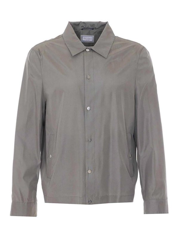 BRUNELLO CUCINELLI: Camisas - Camisa - Gris