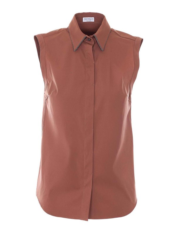 BRUNELLO CUCINELLI: Camisas - Camisa - Rojo