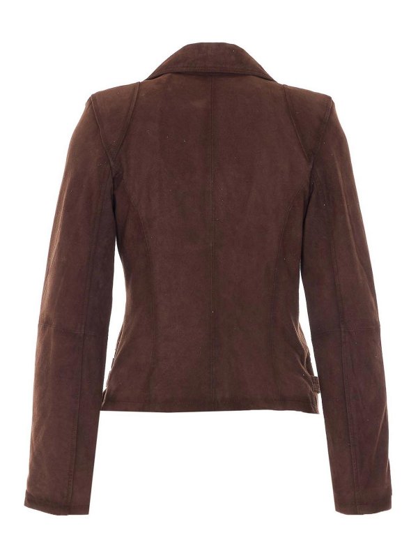 Bully: leather jacket online - Suede Jacekt