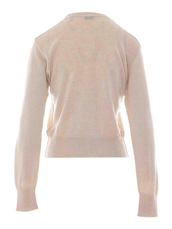 BURBERRY: Suéteres con cuello pico online - Suéter Cuello Redondo - Beis