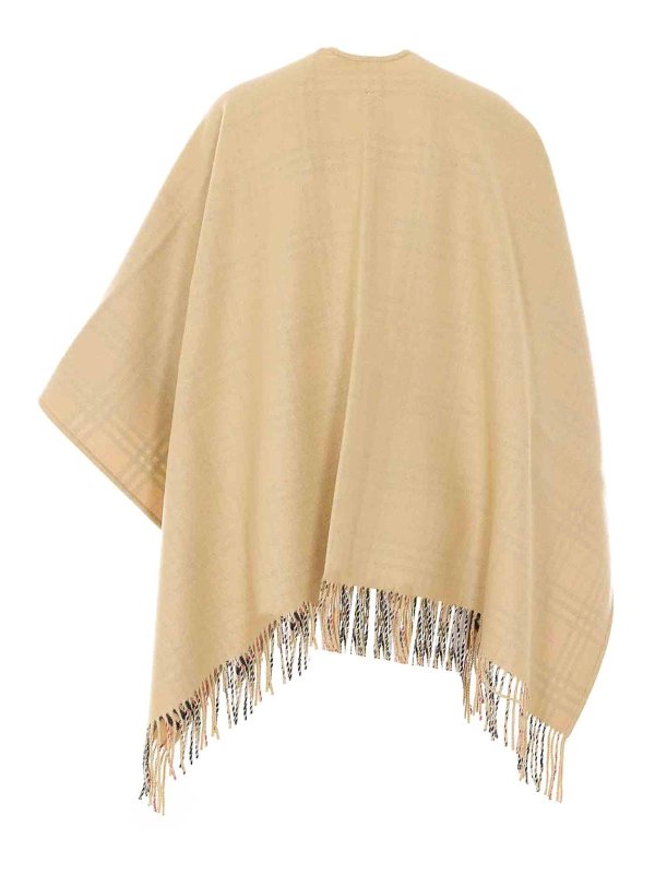BURBERRY: Capes &  Ponchos online - Check Reversible Cape
