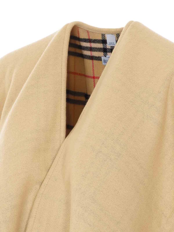 The Best Shops BURBERRY: Capes &  Ponchos - Check Reversible Cape