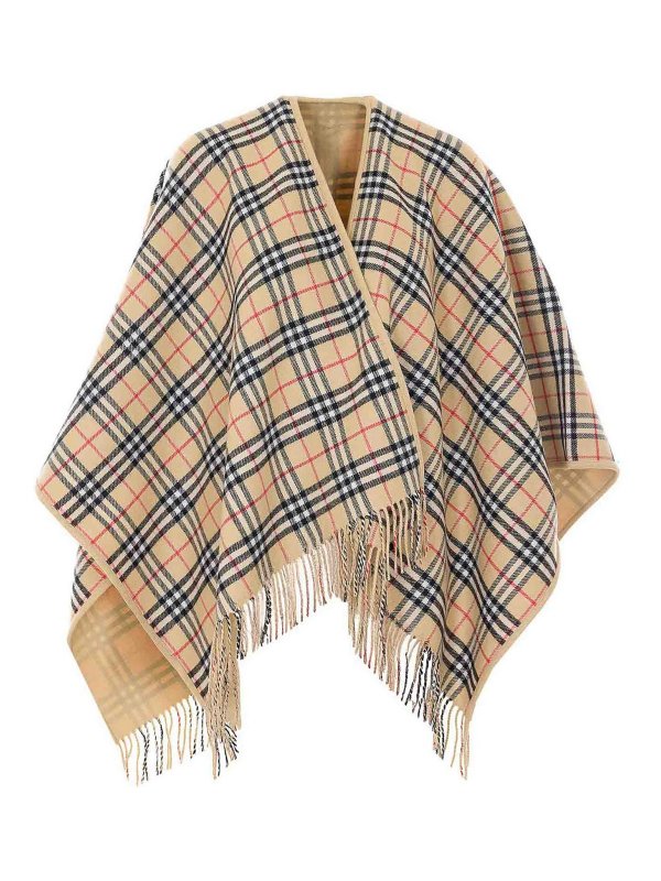 BURBERRY buy online Check Reversible Cape