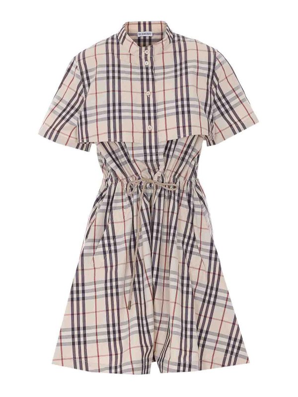 BURBERRY: Kurze Kleider - Kurzes Kleid - Beige