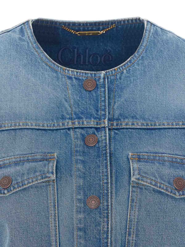Blue Denim Jacket shop online: CHLOE