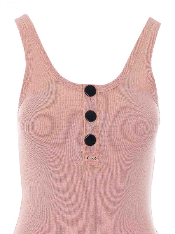 Canottiera Henley sottile shop online: CHLOE
