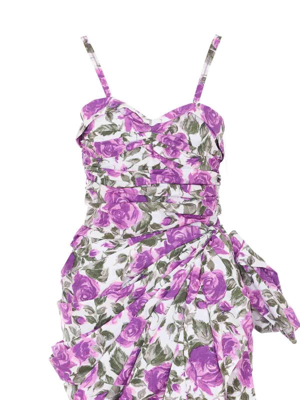 膝丈ドレス - 紫 shop online: CHLOE