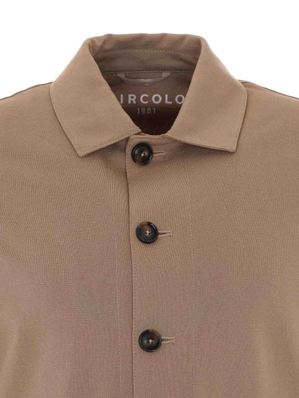 Beige Single Breasted Button Closure shop online: CIRCOLO 1901