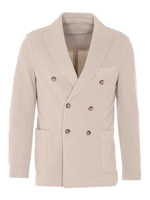 CIRCOLO 1901: blazers - Candle Double Breasted Button Jacket