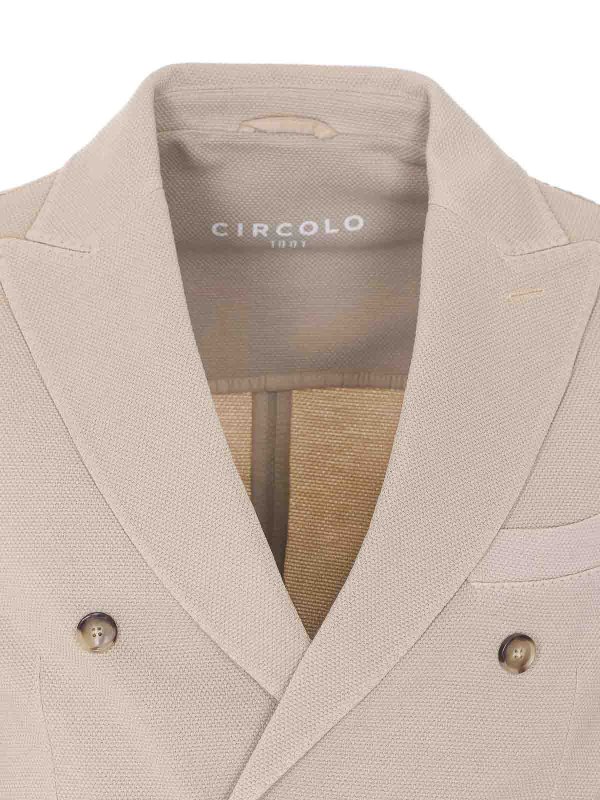 Candle Double Breasted Button Jacket shop online: CIRCOLO 1901