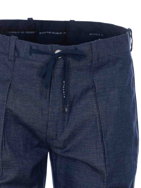 Elasthan Pants shop online: CIRCOLO 1901