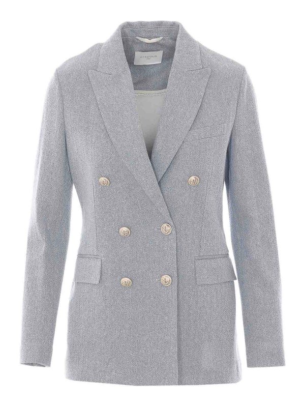 CIRCOLO 1901: blazers - Light Blue Blazer