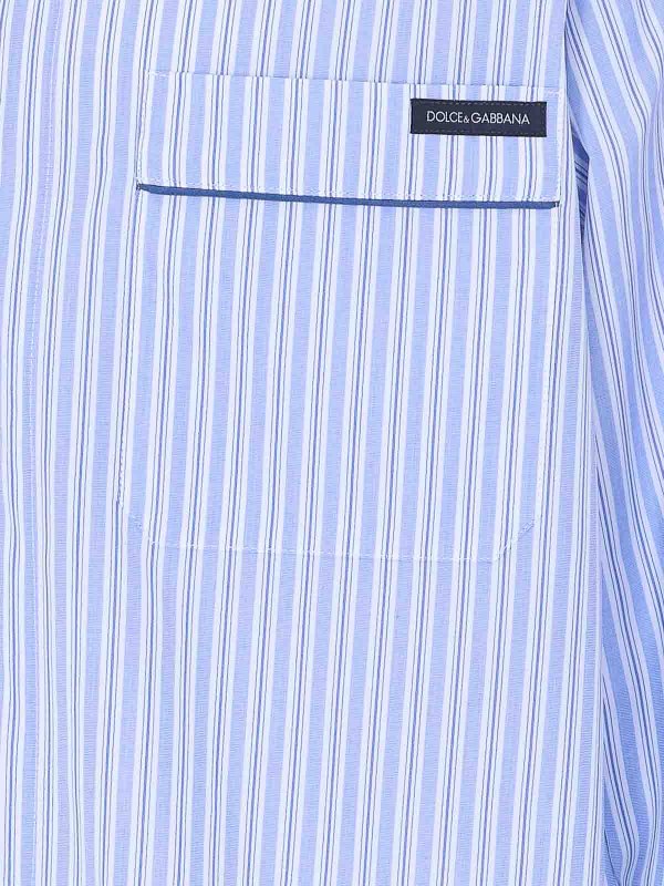 The Best Shops DOLCE & GABBANA: camicie - Camicia Blu E Bianca