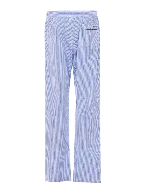 DOLCE & GABBANA: pantaloni casual online - Pantaloni Blu E Bianchi