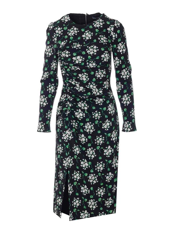DOLCE & GABBANA: ニーレングスドレス - 膝丈ドレス - マルチカラー