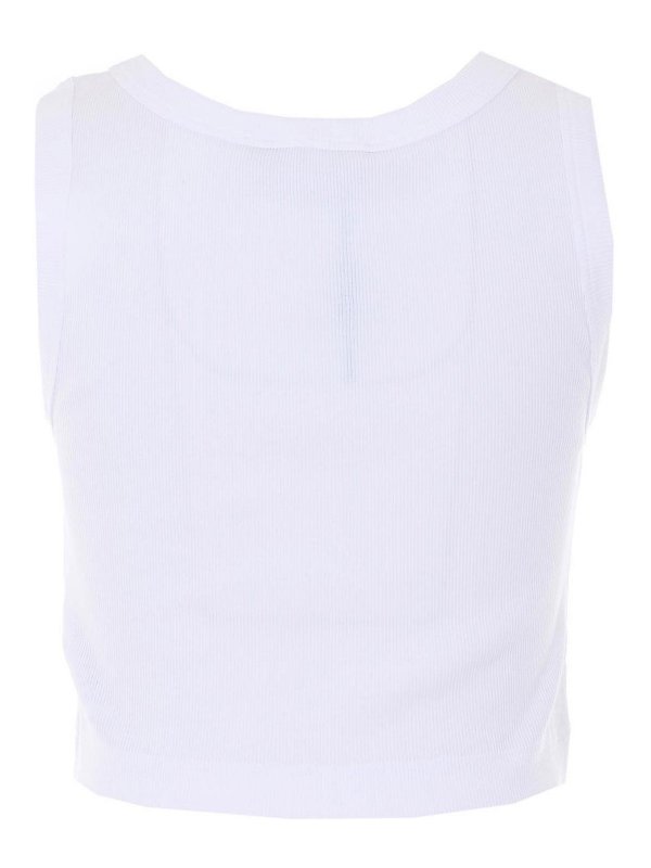 DOLCE & GABBANA: Tops y camisetas sin mangas online - Top - Blanco