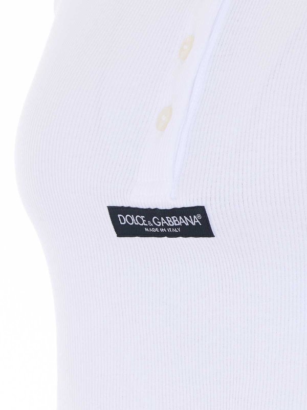 The Best Shops DOLCE & GABBANA: Tops y camisetas sin mangas - Top - Blanco