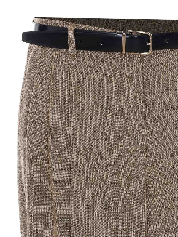 Tweed Effect Pants shop online: DOLCE & GABBANA