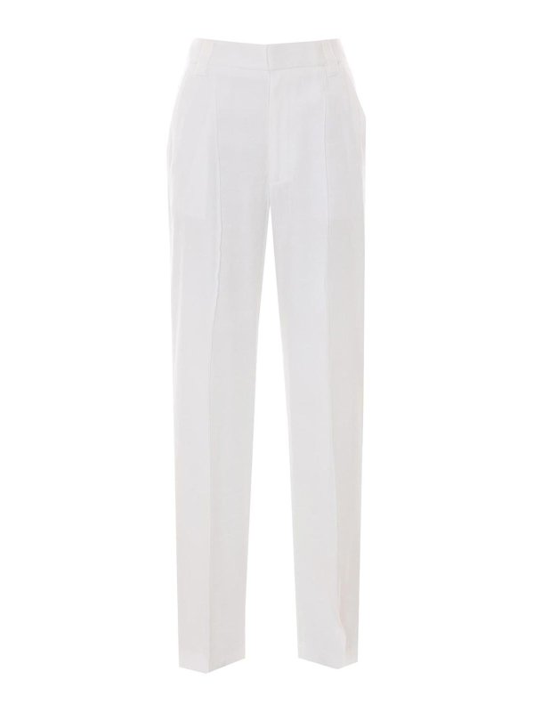 DONDUP: casual trousers - White Pants