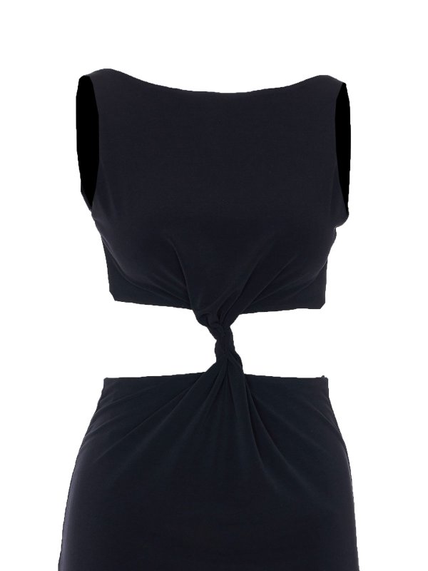 Knielanges Kleid - Schwarz shop online: ELEH