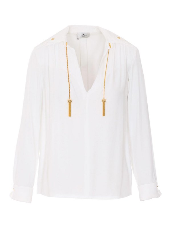 ELISABETTA FRANCHI: camicie - Camicia bianca