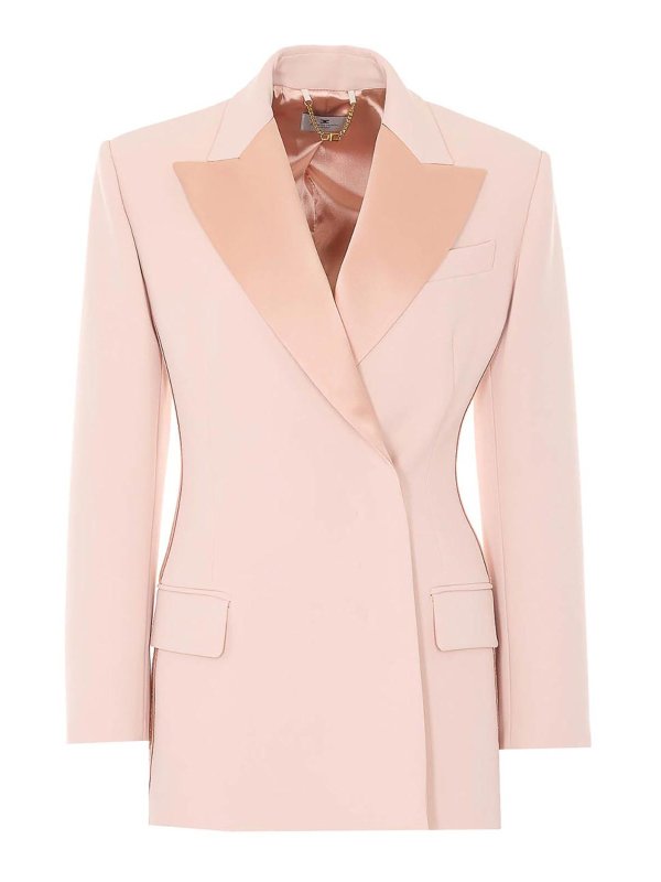 ELISABETTA FRANCHI: Blazer - Blazer - Nude