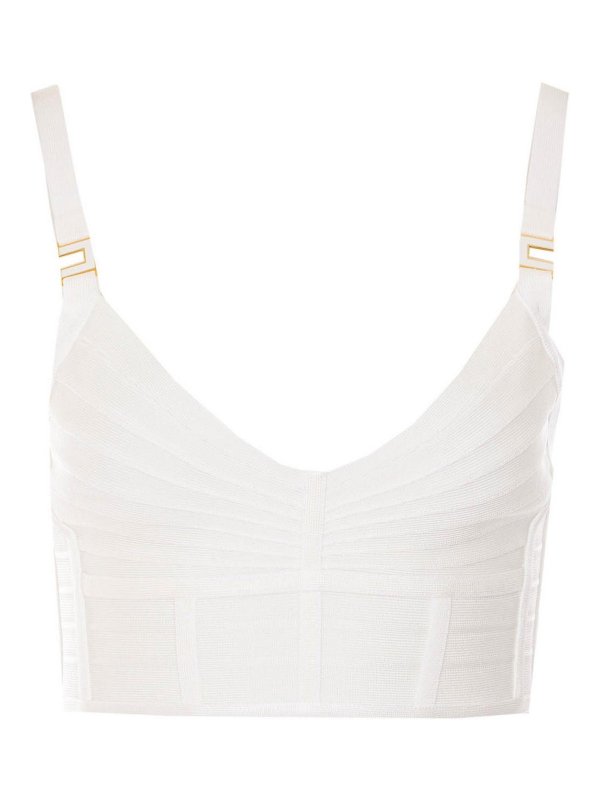 ELISABETTA FRANCHI: Tops und Tank Tops - Top - Weiß
