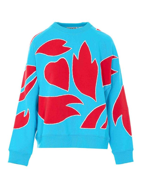 ESSENTIEL ANTWERP: スウェット＆セーター - スウェットシャツ/セーター - ブルー