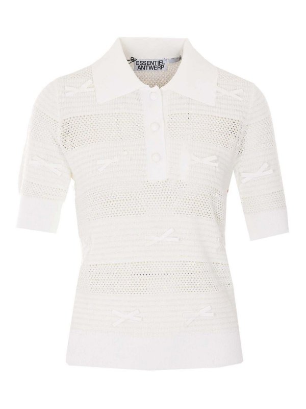 ESSENTIEL ANTWERP: Poloshirts - Poloshirt - Weiß
