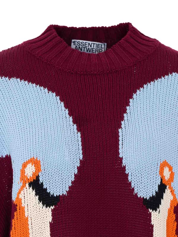Pull Col Rond - Multicolore shop online: ESSENTIEL ANTWERP