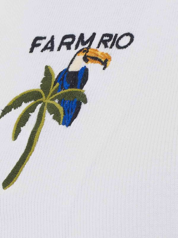 The Best Shops FARM RIO: Tops y camisetas sin mangas - Top - Blanco