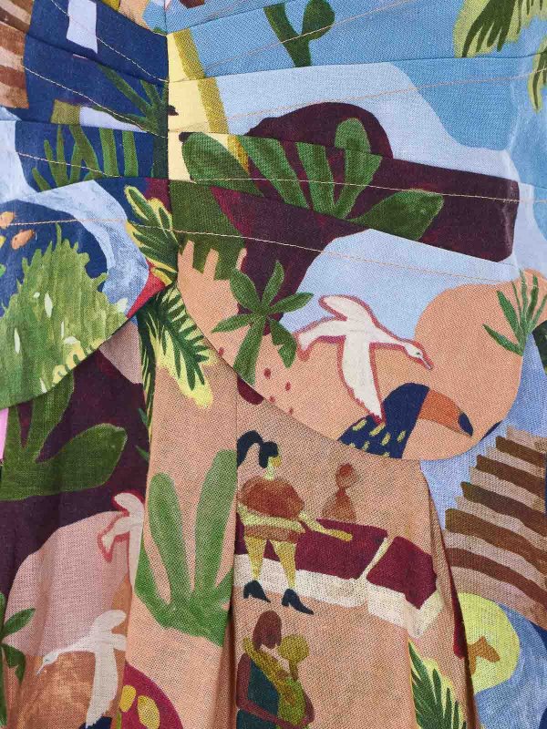 The Best Shops FARM RIO: Knielange Kleider - Knielanges Kleid - Bunt