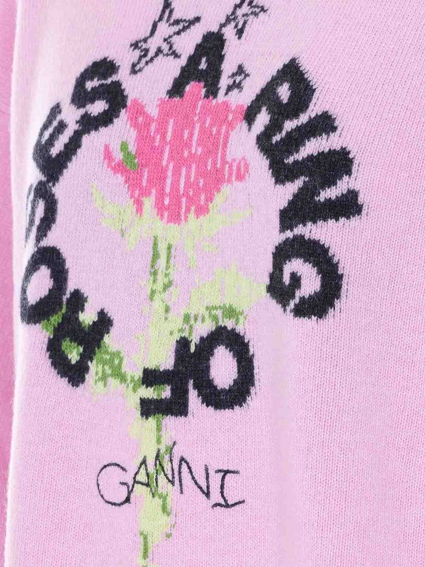 The Best Shops GANNI: クルーネック - クルーネック - ヌードカラー